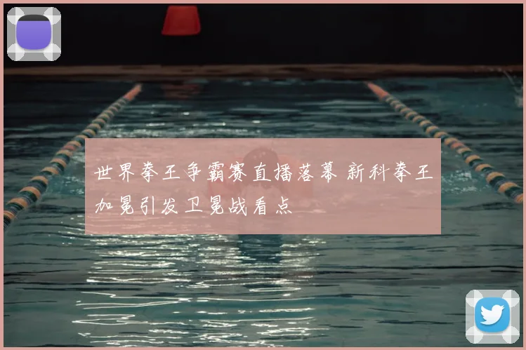 世界拳王争霸赛直播落幕 新科拳王加冕引发卫冕战看点